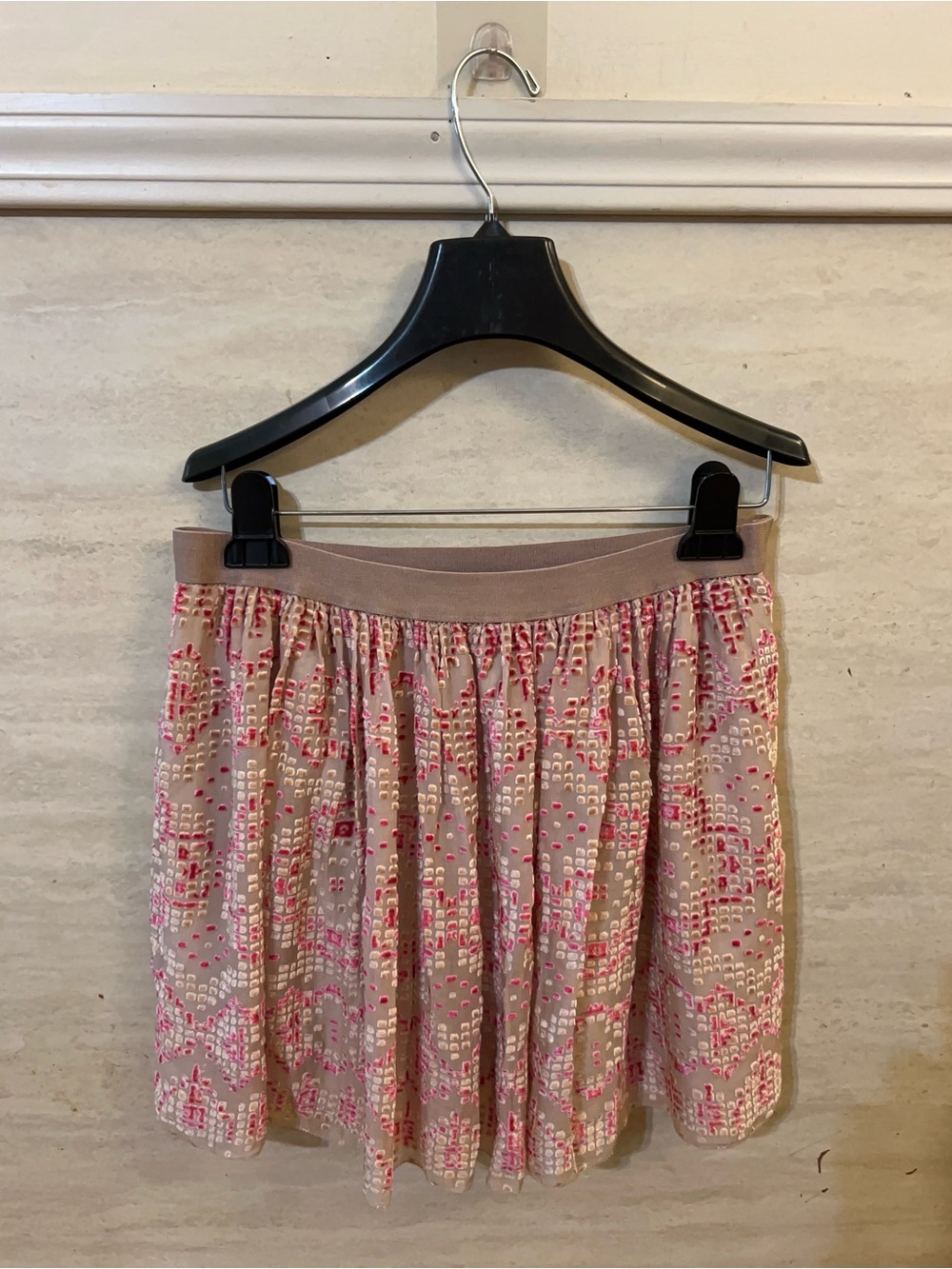Fossil clothing collection mesh overlay mini skirt